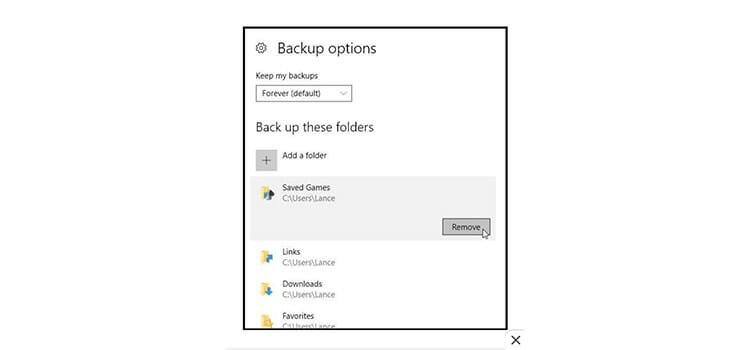 backup options