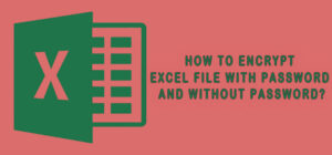 How to Encrypt Excel File | With and Without Password - Techdim