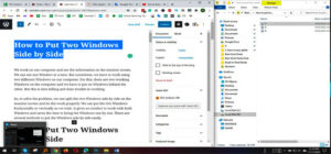 How To Put Two Windows Side By Side | Work Smartly - TechDim