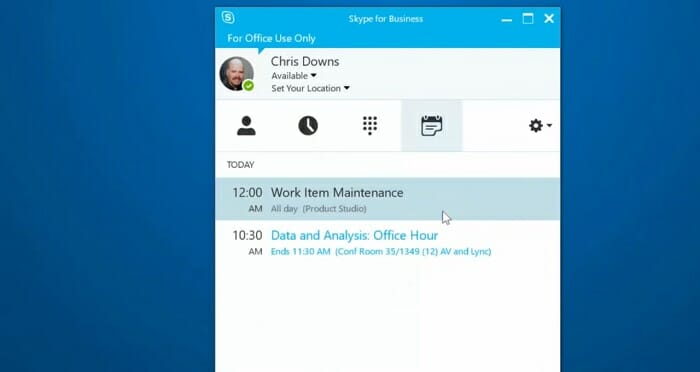 join skype meeting without video