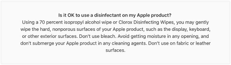 Make Sure Your iPhone Is Clean