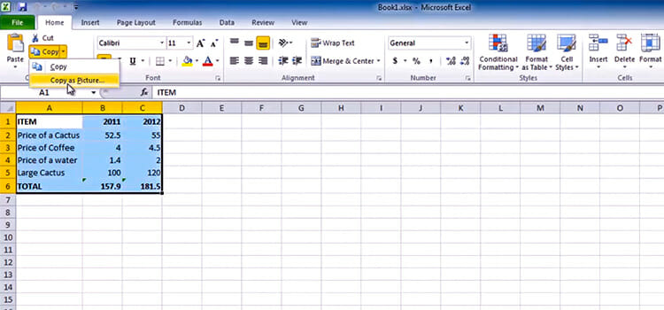 How To Paste An Excel Table Into Word Without Gridlines