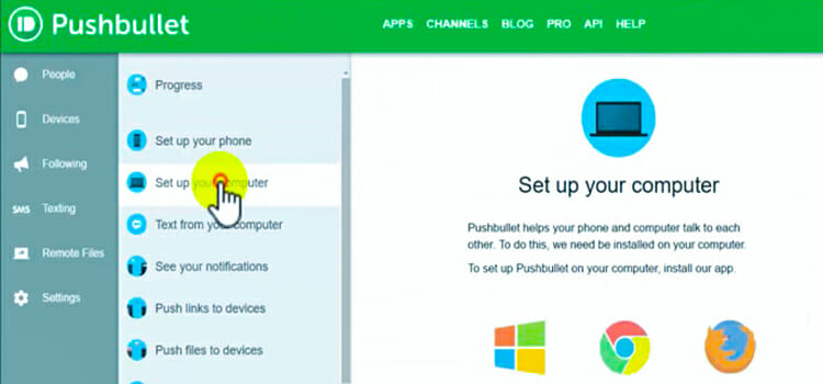 pushbullet app for windows 10
