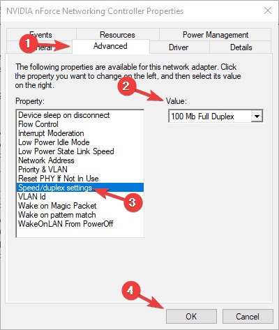 ethernet cable is not plugged in