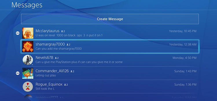 How to Delete Messages on PS4