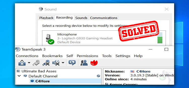 [Fix] Teamspeak Mic Not Working Windows 10 (100% Working)