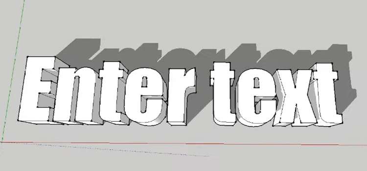 How to Edit 3D Text in Sketchup